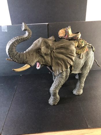 Grande figurine jouet action figure éléphant électronique animaux chap mei animal planet wild