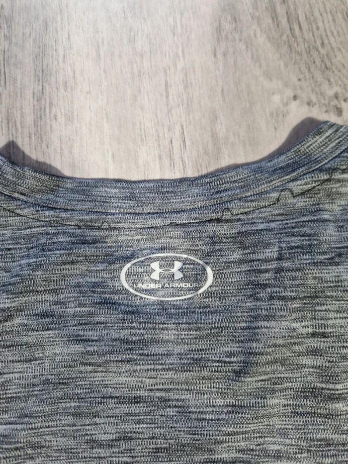 T-shirt Under Armour Heat Gear Gris Taille S Femme - photo numéro 6