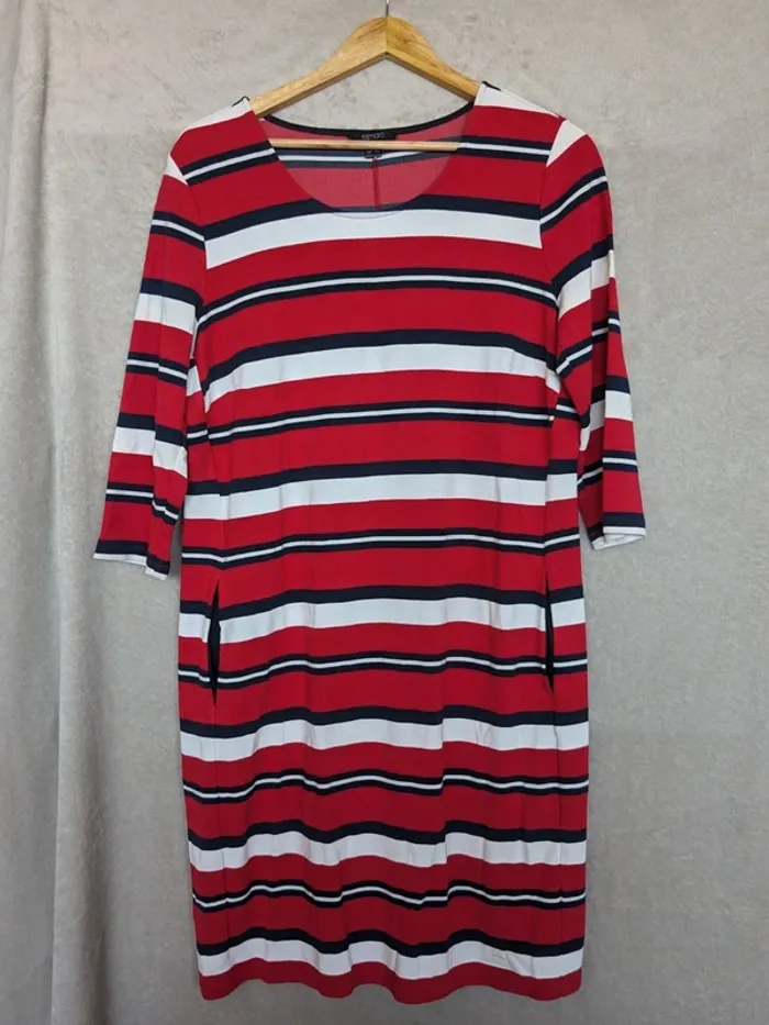 Robe Esmara - rouge rayée