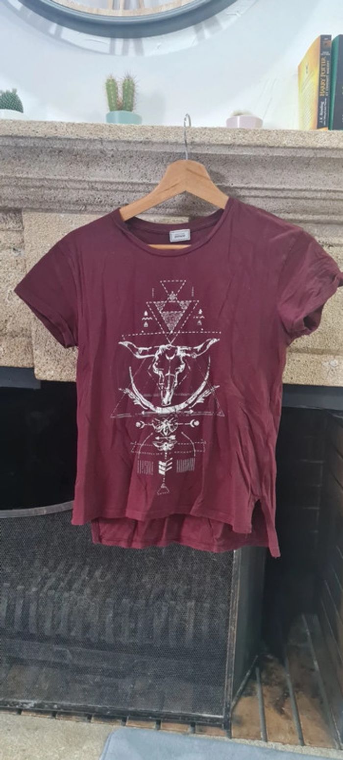 T shirt bordeaux