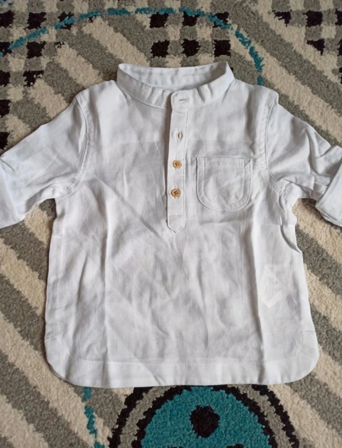 Ensemble chemise ML/MC et pantalon Jean - Taille 12 mois - photo numéro 5