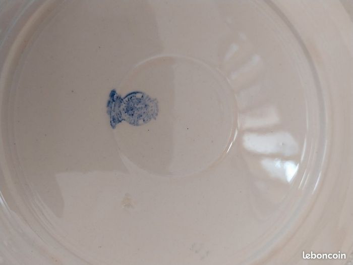 6 assiettes en faïence de Badonviller.  1 avec défaut,  voir photo. - photo numéro 2