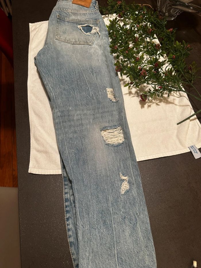 👖 Pantalon “Girlfriend” troué – Bershka – Taille 36 🩵 - photo numéro 7