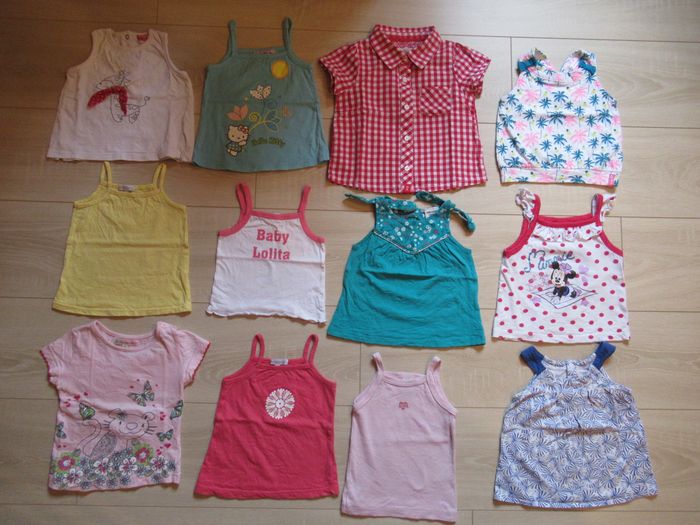 Lot de 83 vêtements fille 12 mois / 1 an printemps / été (robe, short, combi-short, bodie, pyjama) - photo numéro 5