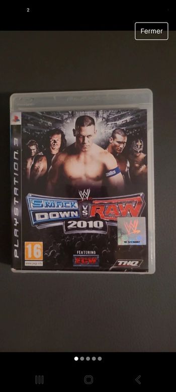 Jeu PS3 Smack Down VS Raw 2010