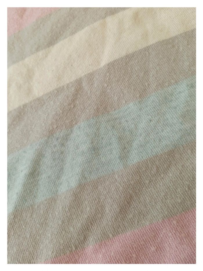 Pull Lacoste pastel à rayures multicolores - vintage doux et cosy -- - photo numéro 5