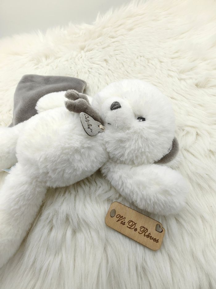 Doudou pantin mouchoir PM Pap'ours Bn0480 - photo numéro 4