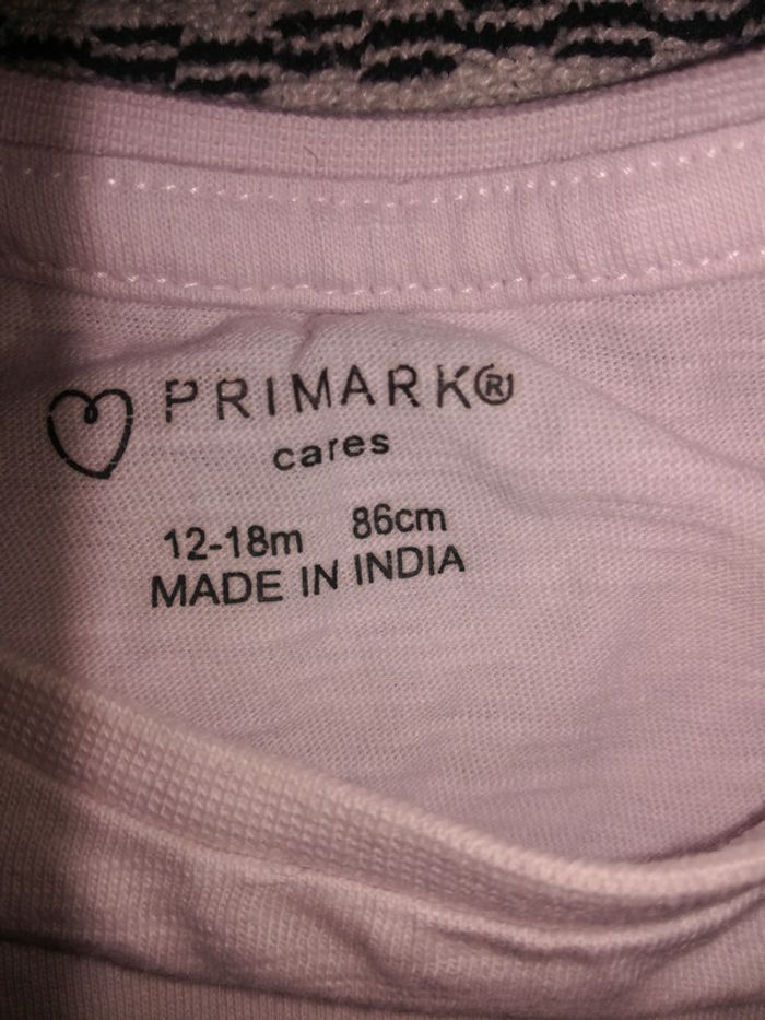 T-shirt taille 12/18mois primark 86cm - photo numéro 2