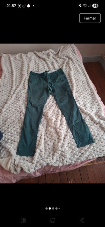 Jean cert foncé homme