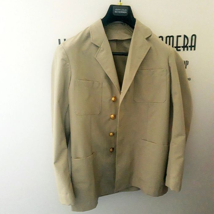 Blazer long beige style officier marin fait main 40/42 - photo numéro 11