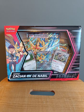Coffret Zacian EX de Nabil Mars 2025 EV09 - EV08 - EV02 neuf scellé