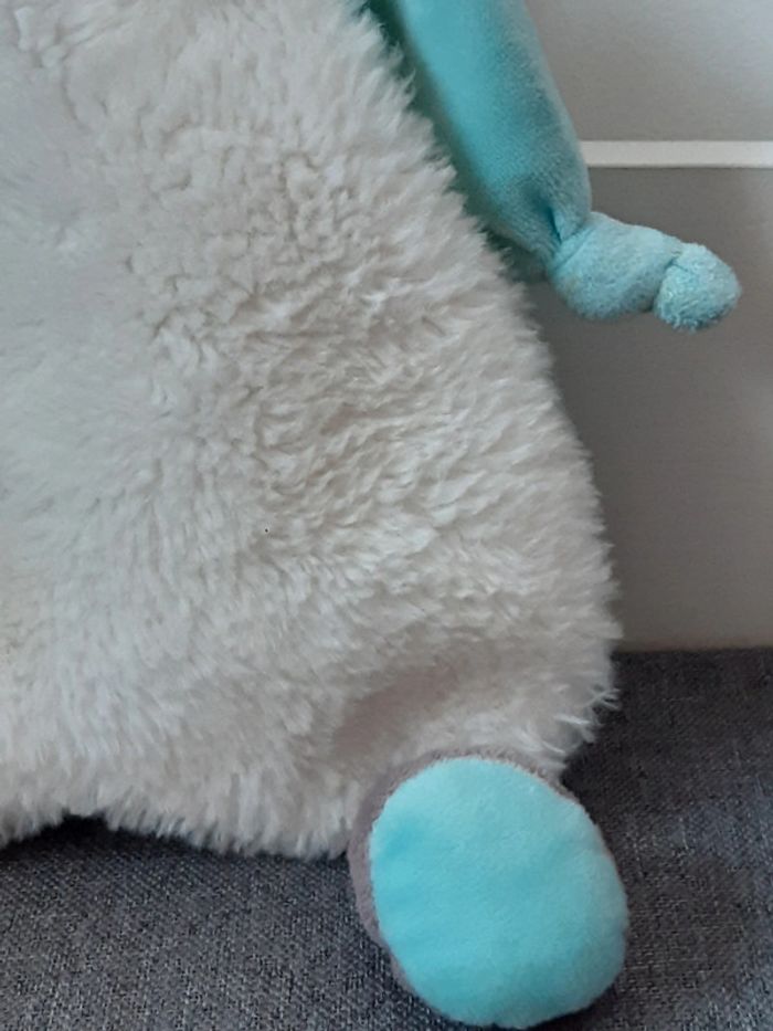 Peluche / doudou Baby Nat : Hippopotame Bleu et blanc - photo numéro 13