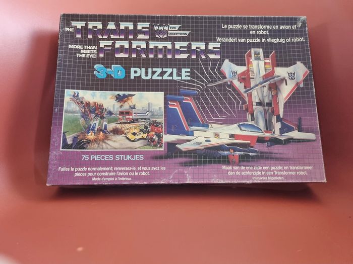 boite vide Transformers Decepticons 3d-puzzle 1985 - photo numéro 7