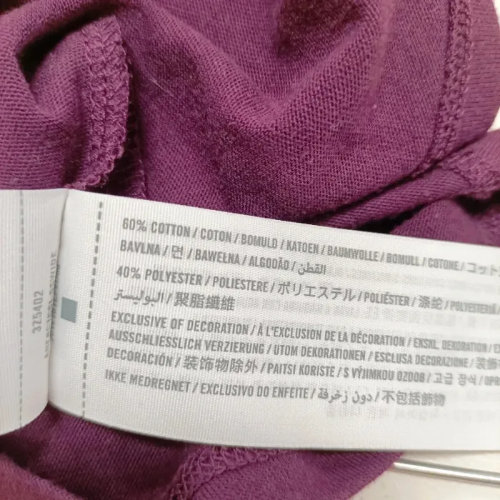 T-shirt violet Hollister California T.S logo brodé Los Angeles coton polyester casual A1270 - photo numéro 9