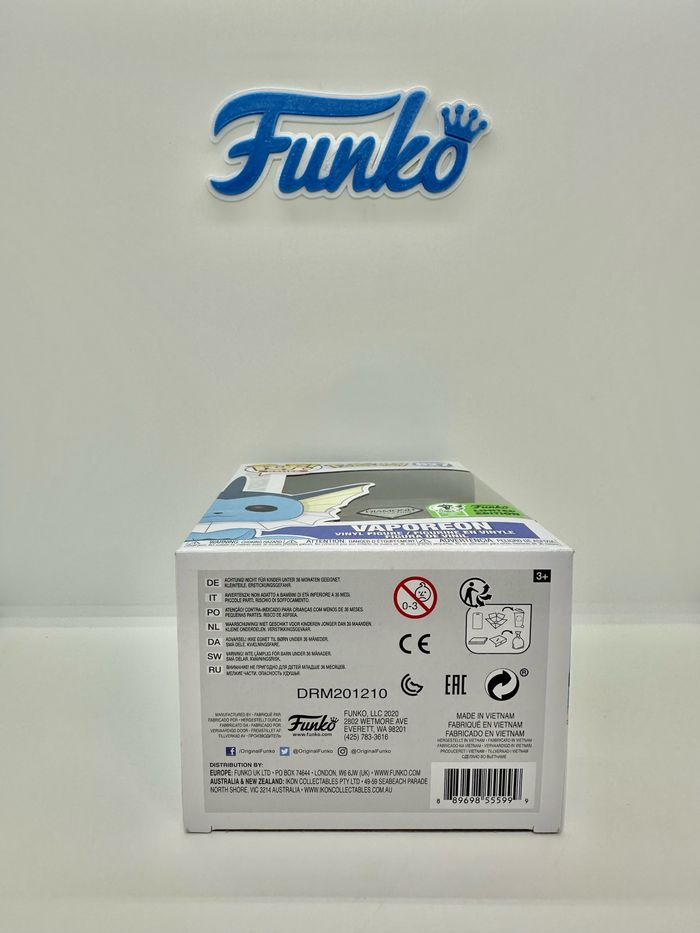 Funko Pop Pokemon Vaporeon 627 Diamond SDCC 2021 HARD STACK - photo numéro 7