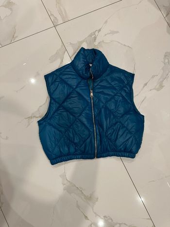 Doudoune bleu turquoise t.U