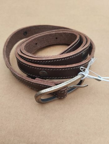 Neuve Ceinture Voodoo marron foncé taille 80 cuir véritable de vachette