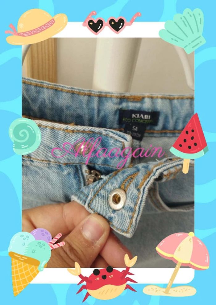 Ensemble jupe jean t-shirt Kiabi 5ans - photo numéro 8