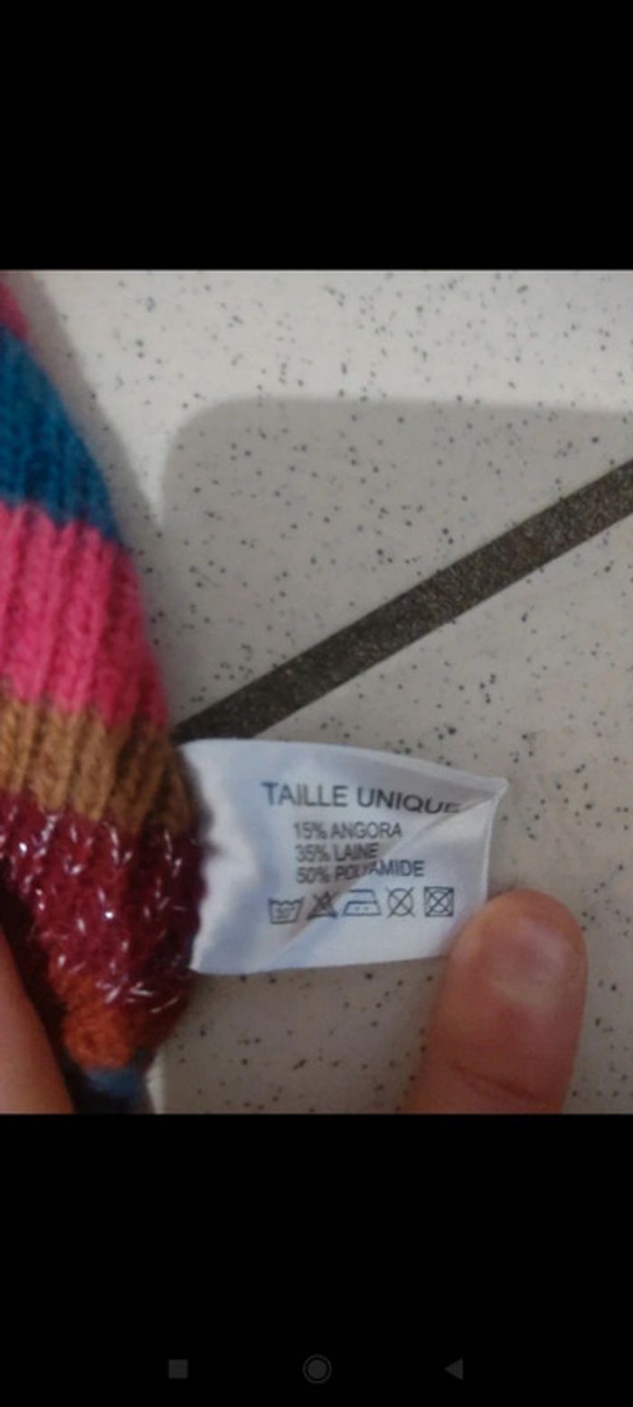 Bonnet multicolore - photo numéro 3