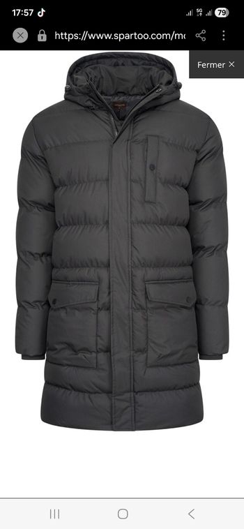 Veste longue homme marque cappuccino