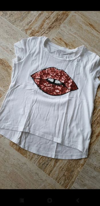 T-shirt fille strasses 10 ans