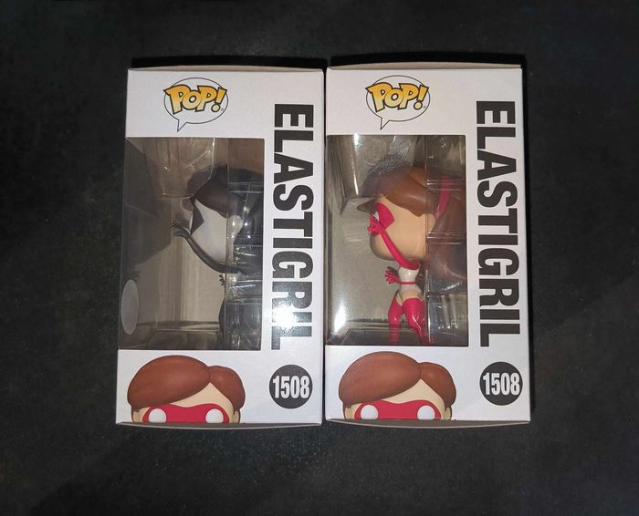 Lot 2 Figurines Funko Pop / Elastigirl 1508 / Les Indestructibles / Disney 1 B&W Chase + 1 Normal - photo numéro 2