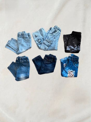 💐Lot de 6 pantalons bébé fille taille 6-9 mois 💐