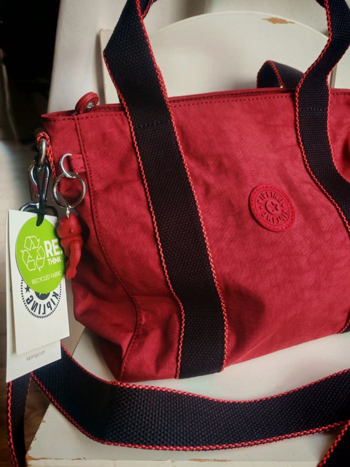 Sac kipling asseni mini neuf bordeaux - photo numéro 2