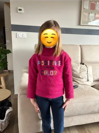 Pull col roulé Lili marelle 6 ans