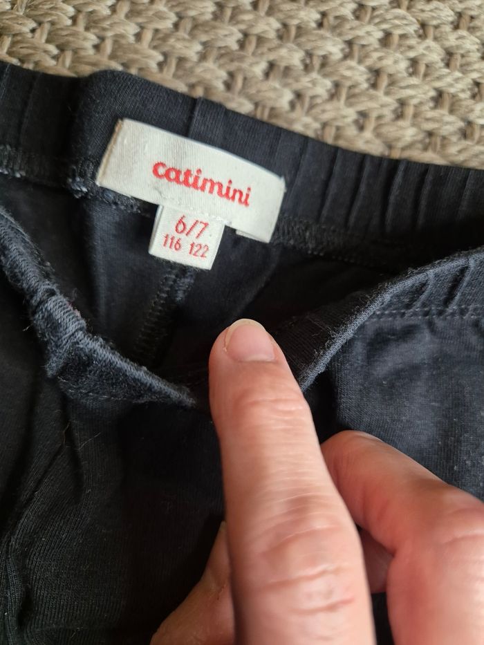 Ensemble robe orange velour et leggings noir - 6 ans - photo numéro 10