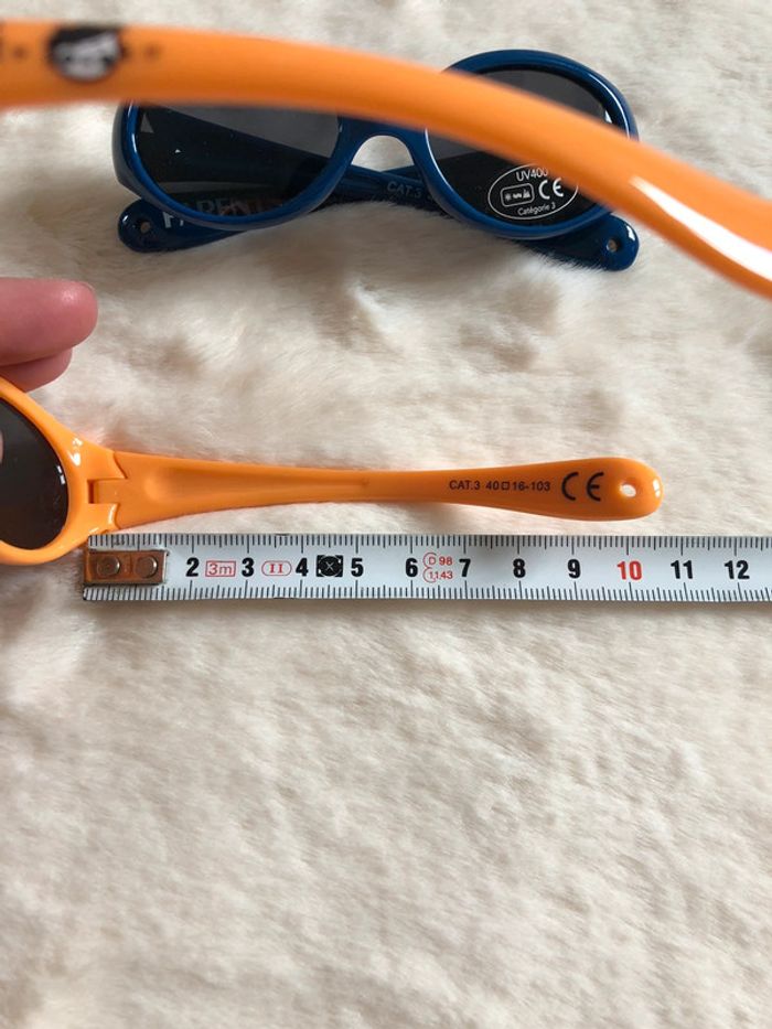 Lot 2 paires lunettes soleil bébé catégorie 3 UV400 - photo numéro 3