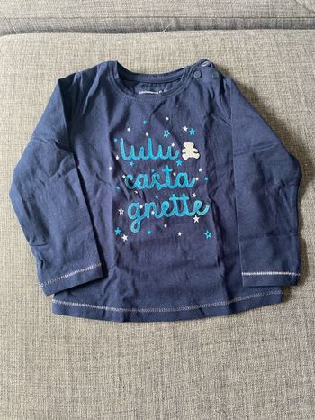 Tee shirt mangue longue 18 mois