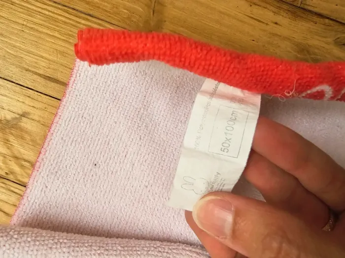 Poncho de bain mer océan piscine douche bébé fille ou garçon mixte rouge lapin - photo numéro 2