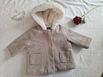 Manteau chaud beige habillé