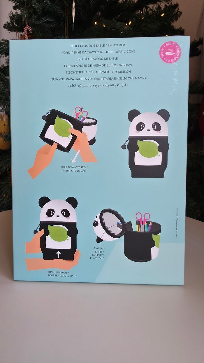 1 trousse panda XXL large legami - photo numéro 3