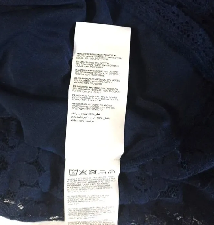 haut dentelle doublé jennyfer taille S - neuf - photo numéro 5