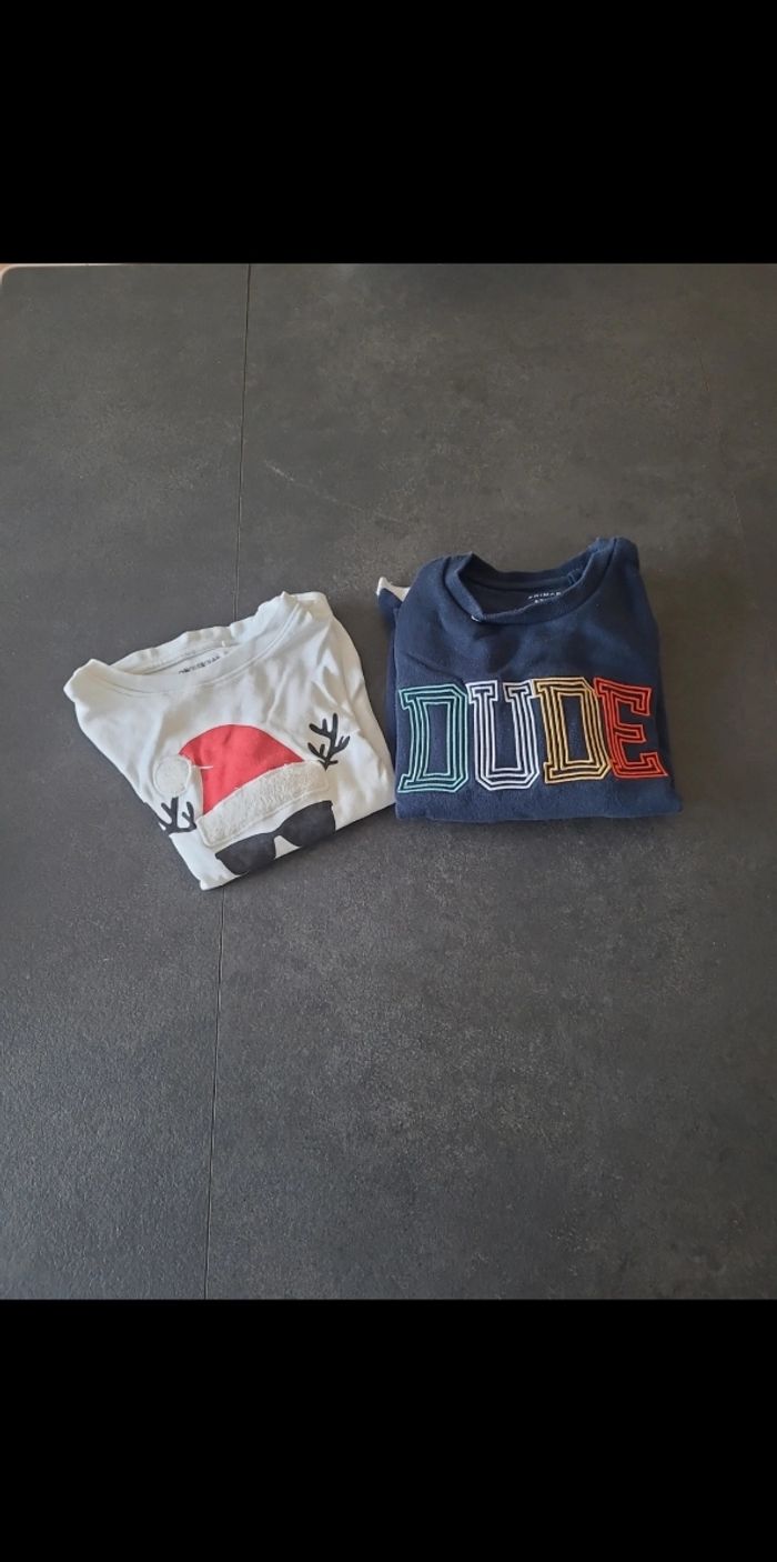 Lot de 2 sweat 6 ans