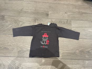 T shirt pompier Okaidi 12 mois