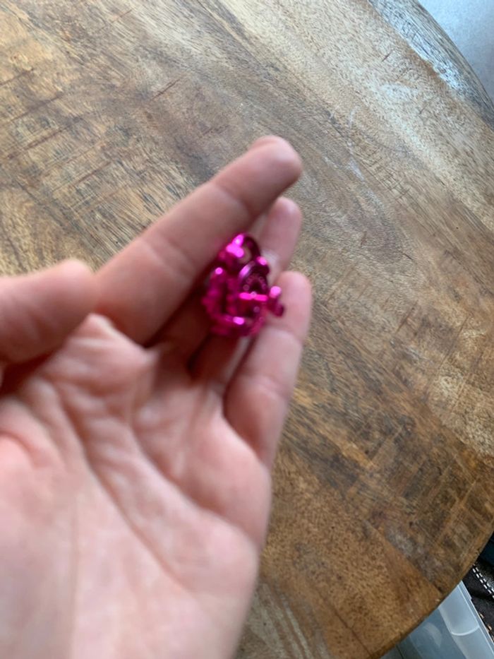 Jouet miniature réveillé en forme de chat rose maison de poupée taille poupée barbie - photo numéro 4