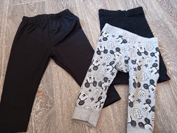 Legging noir et gris 12mois