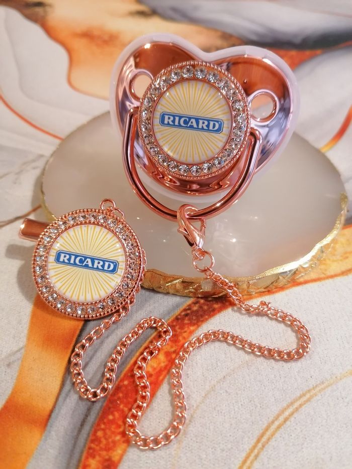 Tétine ricard rose gold
