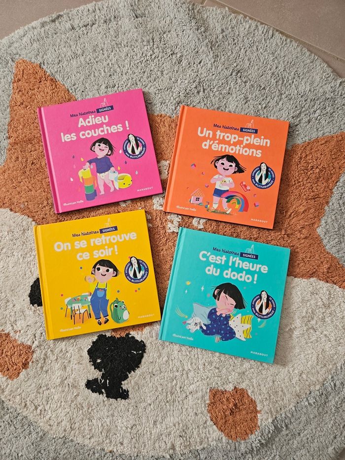 Lot de 4 livres  Mes histoires signées