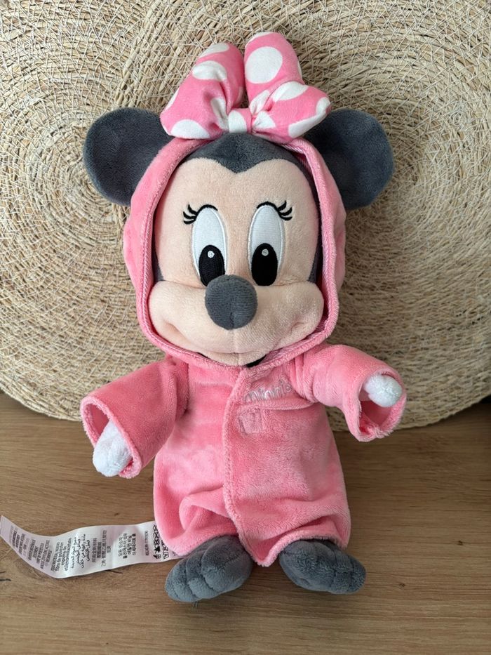 Doudou Minnie peignoir maillot de bain rose pois Disney - photo numéro 1
