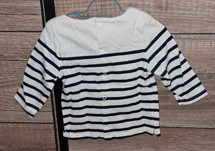 Tee-shirt marinière Obaïbi 6 mois - photo numéro 5