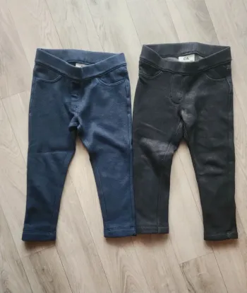 Lot 2 leggings jeggings chaud 3 ans
