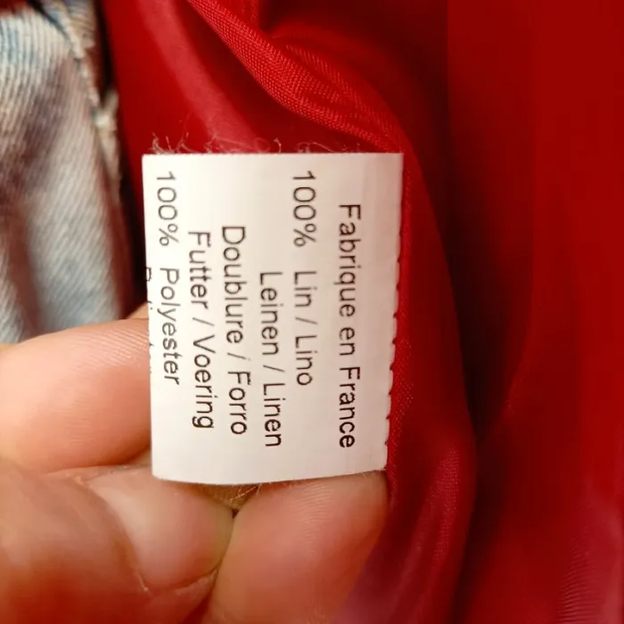 Veste été habillée  rouge fermé avec un lien (A1005) - photo numéro 9