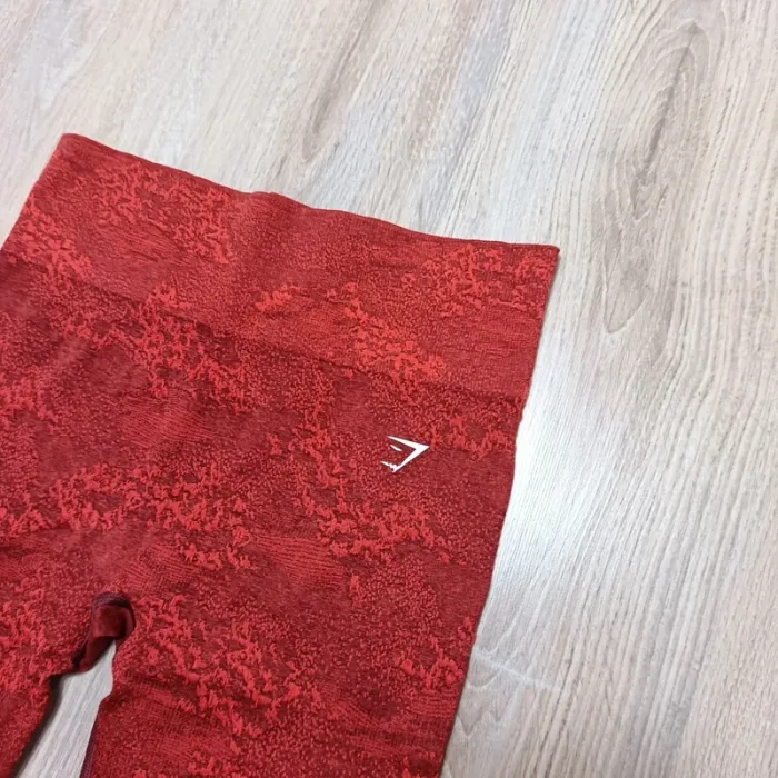 Legging gymshark femme L orangé camouflage - photo numéro 3
