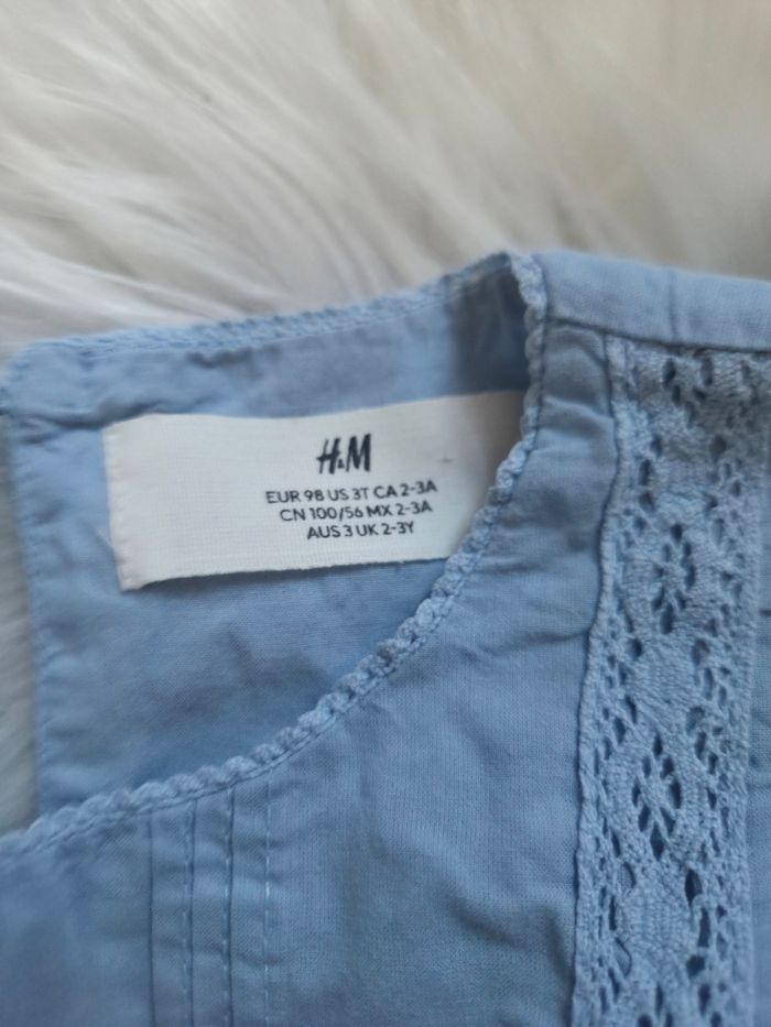 Robe bleu h&m 2/3ans - photo numéro 3