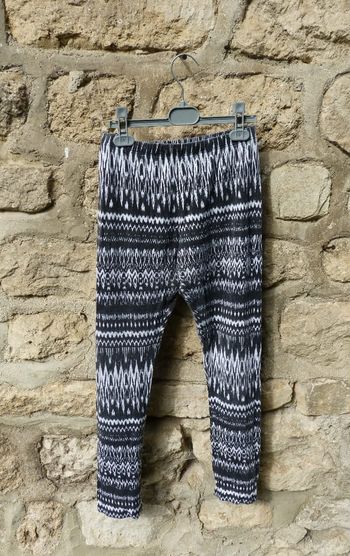 Legging imprimé noir et blanc femme taille S Joon