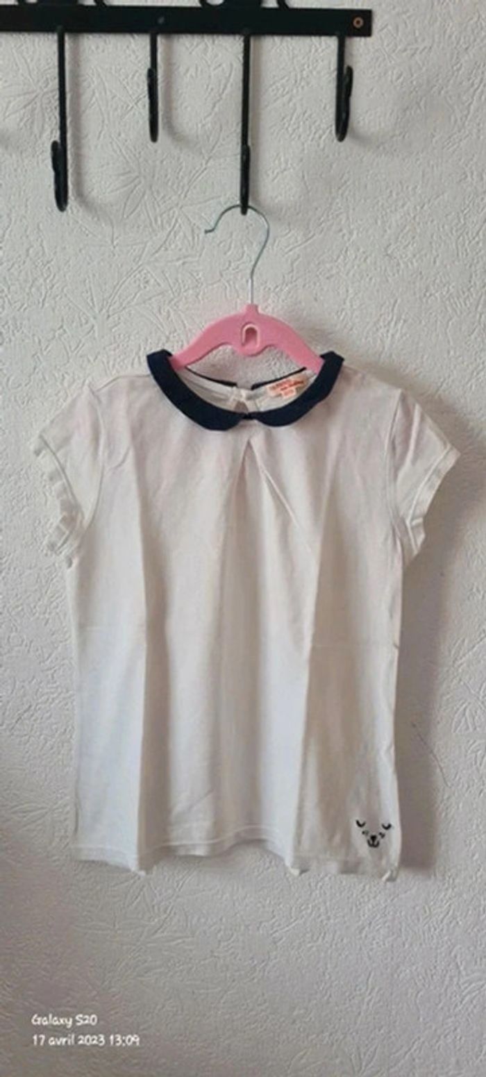 Short en jeans et T.shirt col claudine 8/9A - photo numéro 7